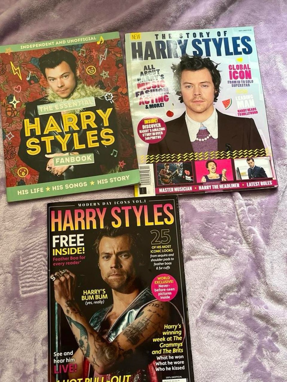 Harry Styles Fanbook & Mag Bundle - Multi Color Covers